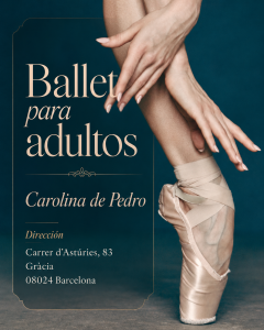 Body Ballet® para adultos en Gràcia, Barcelona, con Carolina de Pedro Body Ballet® para adultos en Gràcia, Barcelona, con Carolina de Pedro