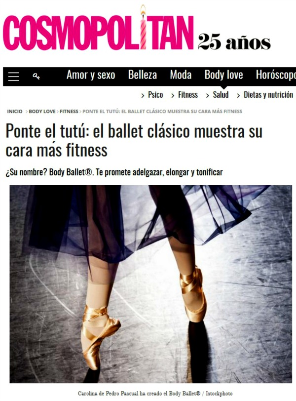 Body Ballet® en la revista Cosmopolitan España | Body Ballet