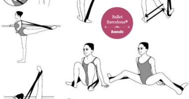 Bandas elásticas para bailarinas y estudiantes de ballet.