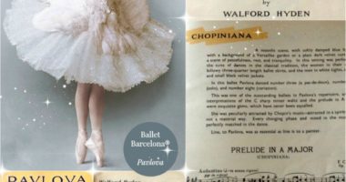 La música de los ballets de Anna Pavlova.
