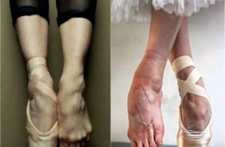 Pies de bailarina de ballet clásico. ¿Quieres mejorar el empeine?