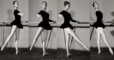 Pasos de ballet: Grand Rond de Jambe Jeté.