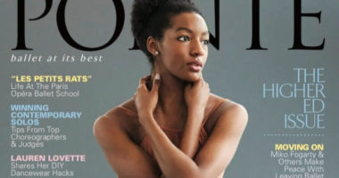 Precious Adams, portada de la revista POINTE