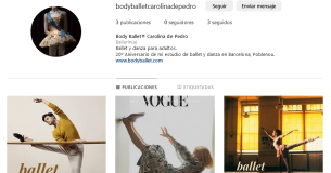 Ballet en Instagram @bodyballetcarolinadepedro