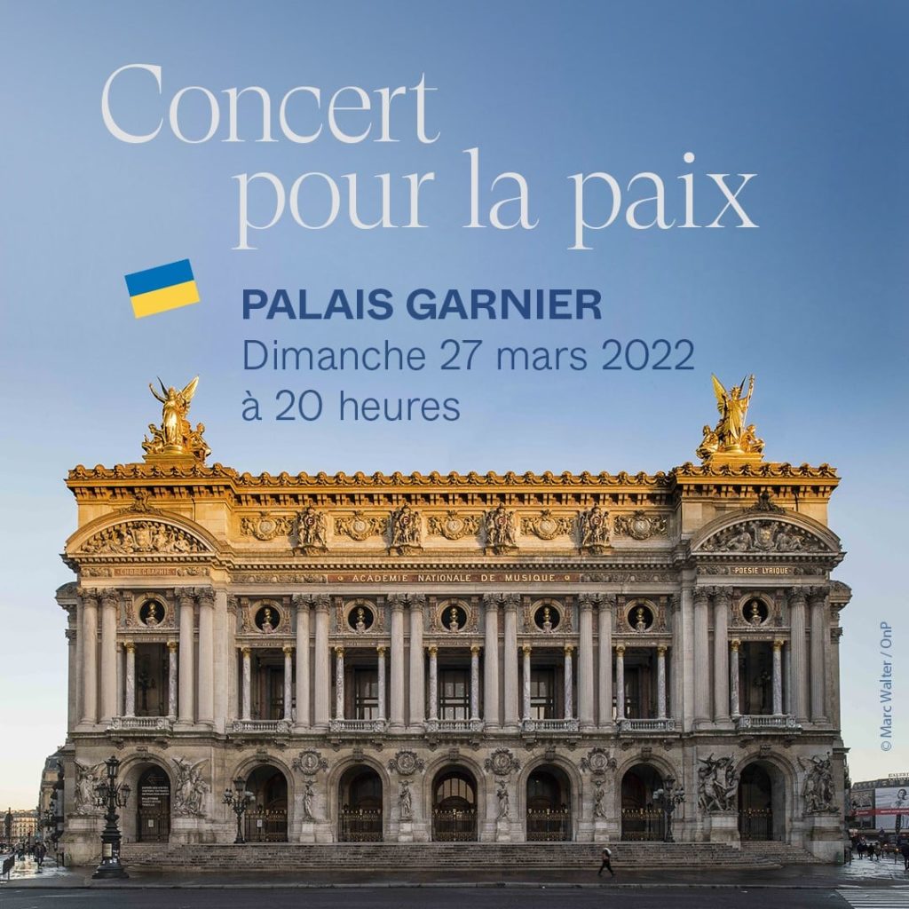 Concierto por la Paz en apoyo a las víctimas en Ucrania. Ópera Nacional de París | Body Ballet