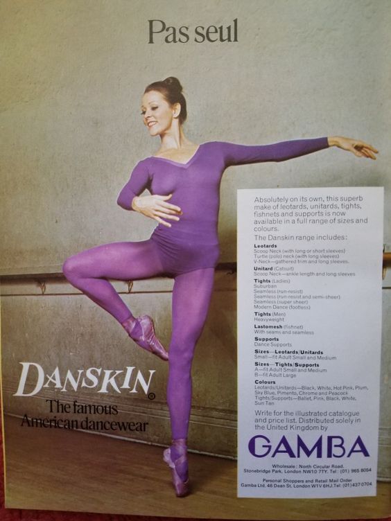 Danskin, los famosos maillots para ballet y gimnasia de los 70s y 80s. | Body Ballet