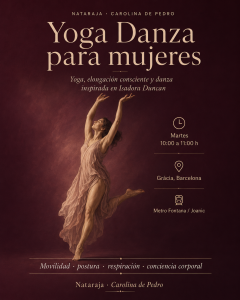 La Danza Libre: un arte de expresión auténtica. Imparte: Carolina de Pedro (2026)