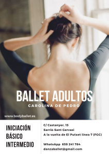 Ballet para adultos en Barcelona. 